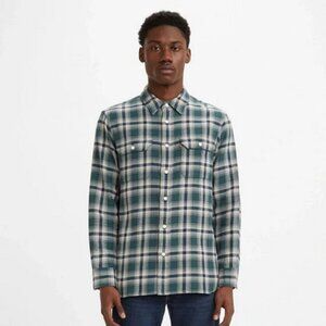 Levi's - Casual Button Down -  Green  - Relaxed - Smalll